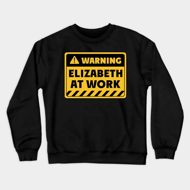 Elizabeth at work Crewneck Sweatshirt by EriEri